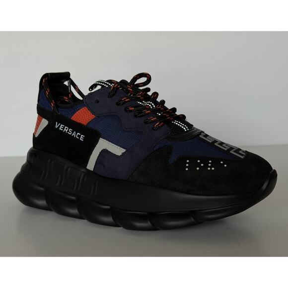 Versace Chain Reaction Chunky Sneakers Black/Blue 12 US (45 Eu) 1021575 IT NIB main image 9